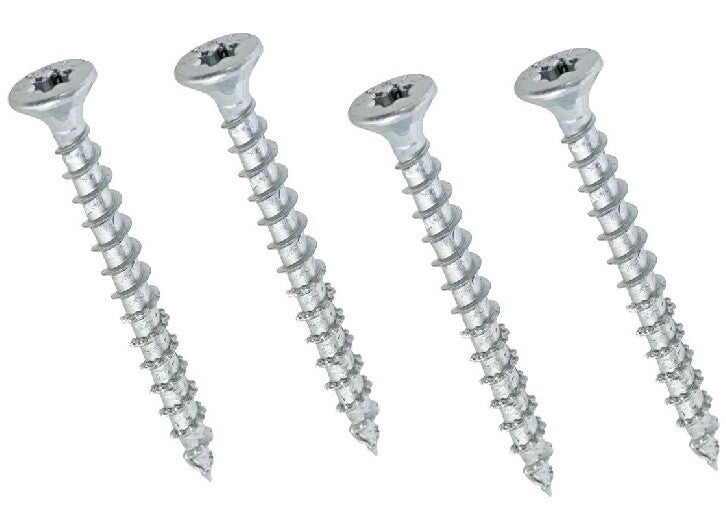 Spaanplaatschroeven 4x35 met plat verzonken kop voor verhoger