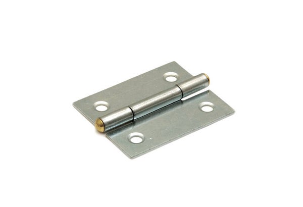 Smalscharnier met vaste pen 25x22 mm verzinkt