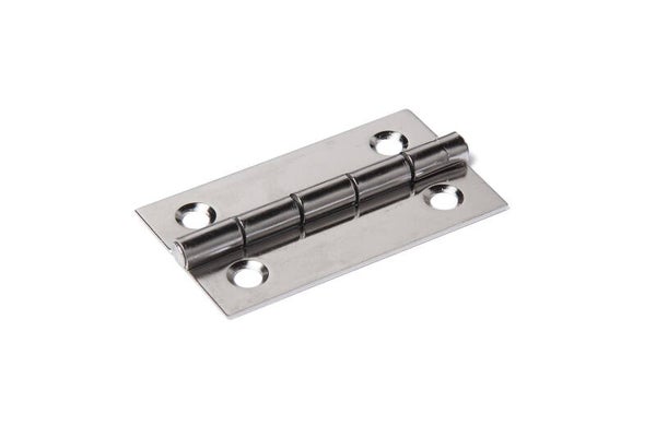 Smalscharnier 35x22x0.8 mm vaste pen RVS - per stuk