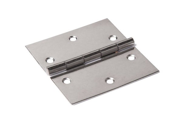 Smalscharnier 50x50x1 mm vaste pen RVS - per stuk
