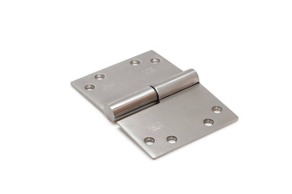 Kogelstiftpaumelle kantelaaf rechte hoeken 125x89 mm SKG***® RVS geborsteld Rechts