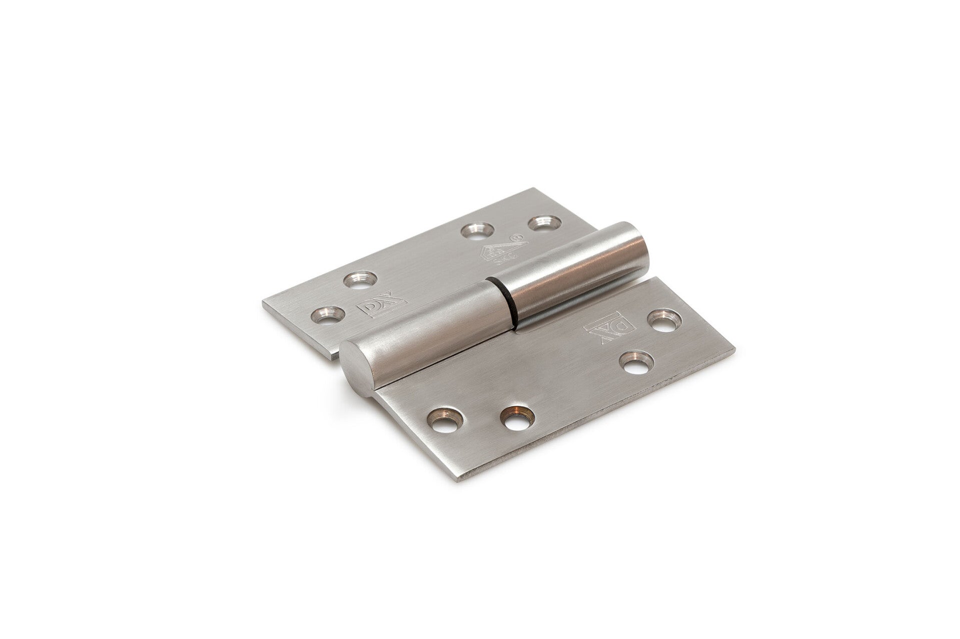 Kogelstiftpaumelle rechte hoeken 89x89 mm SKG***® RVS geborsteld Rechts - per stuk