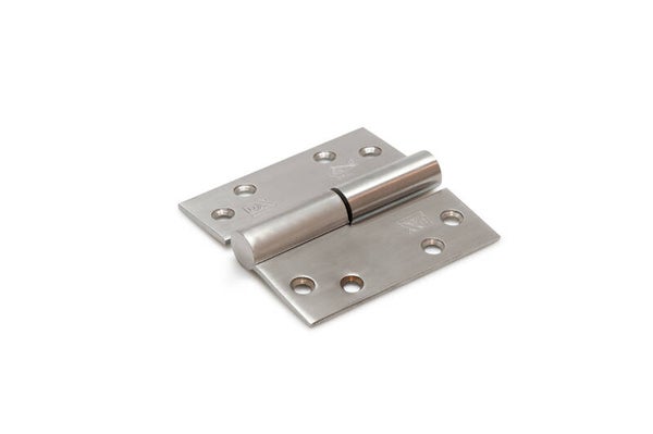 Kogelstiftpaumelle rechte hoeken 89x89 mm SKG***® RVS geborsteld Links - per stuk