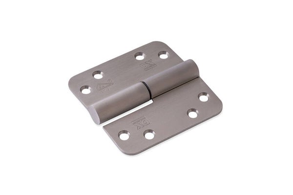Kogelstiftpaumelle ronde hoeken 89x89 mm SKG***® RVS geborsteld Links - per stuk