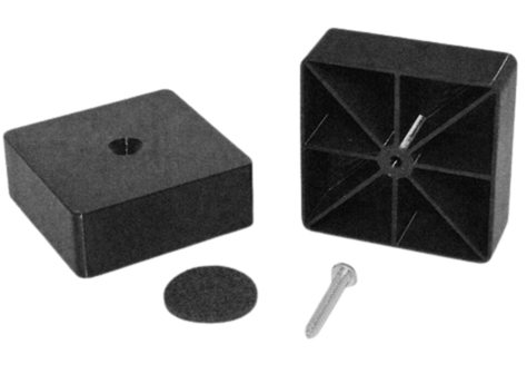 Tafelverhoger kunststof vierkant 70x70mm - hoogte 30mm
