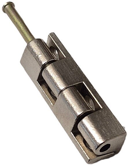 Metalen scharnier / blokscharnier vernikkeld - hoogte 40mm - BPL - per stuk