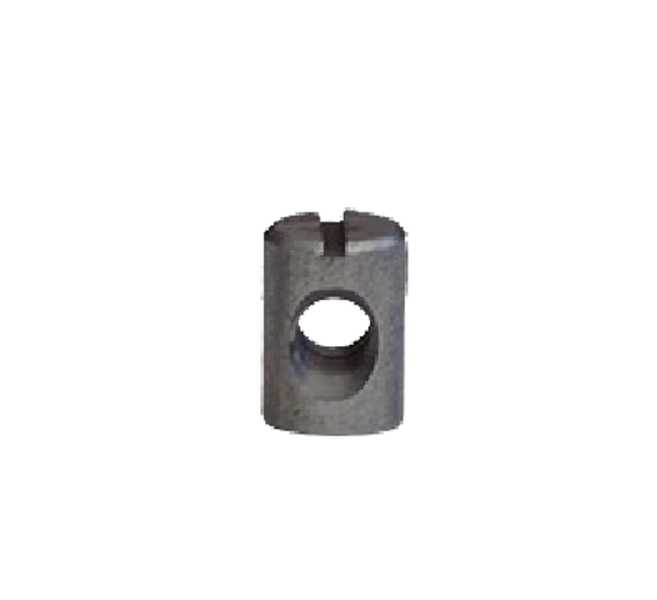Dwarsmoer 10x14mm - Staal - binnenschroefdraad M6 - gat op 7mm - per stuk