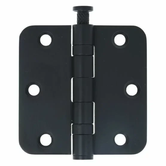 Kogellagerscharnier afgerond 76×76 RVS mat zwart - per stuk -  Serie TS2/3