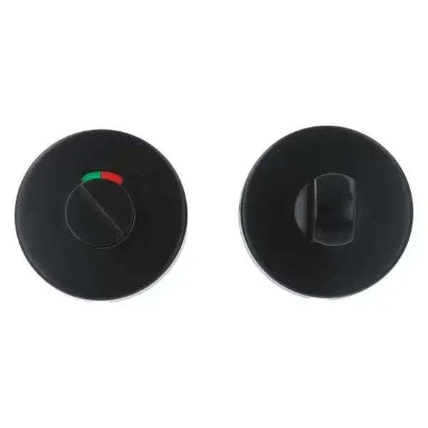 Toiletsluiting Modern rond RVS mat zwart - per set -  Serie TS2