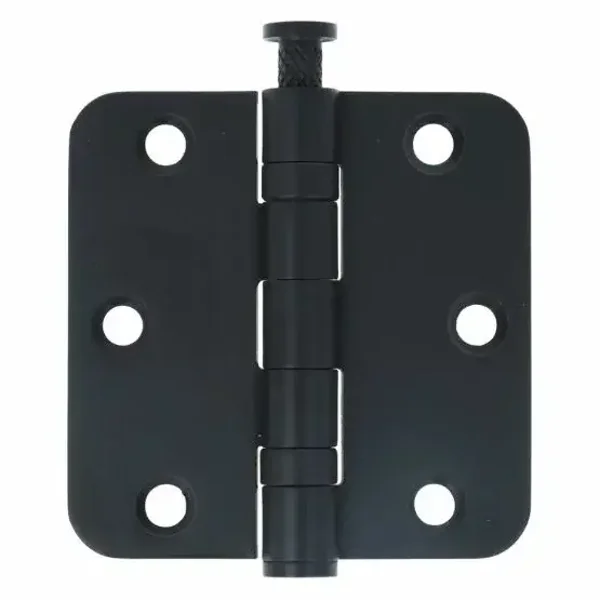 Kogellagerscharnier afgerond 76×76 RVS mat zwart - per stuk -  Serie TS2/3