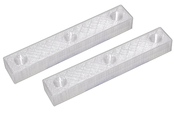 Kunststof ladegeleiders 17x10mm - lengte 100mm