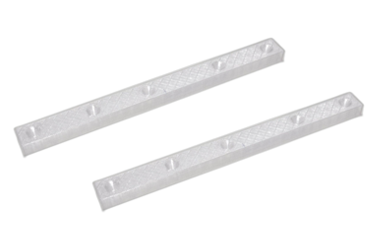 Kunststof ladegeleiders 17x10mm - lengte 195mm