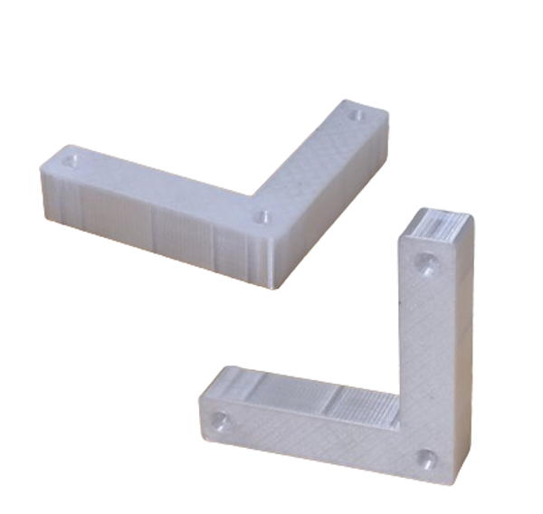 Tafelverhoger SP kunststof transparant 10x18x50mm - hoogte 10mm - per stuk