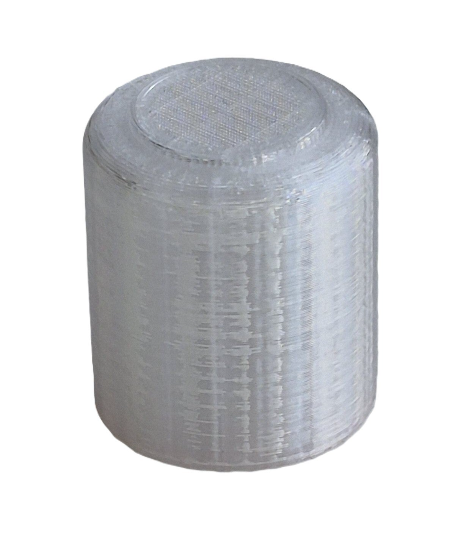 Meubelknop trans/trans rond 30mm - met metalen insert