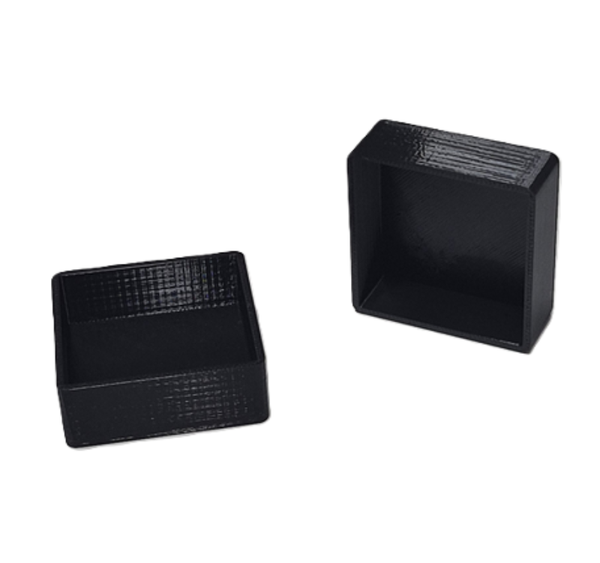 Omdop SPM kunststof zwart 47x47x13mm - per stuk
