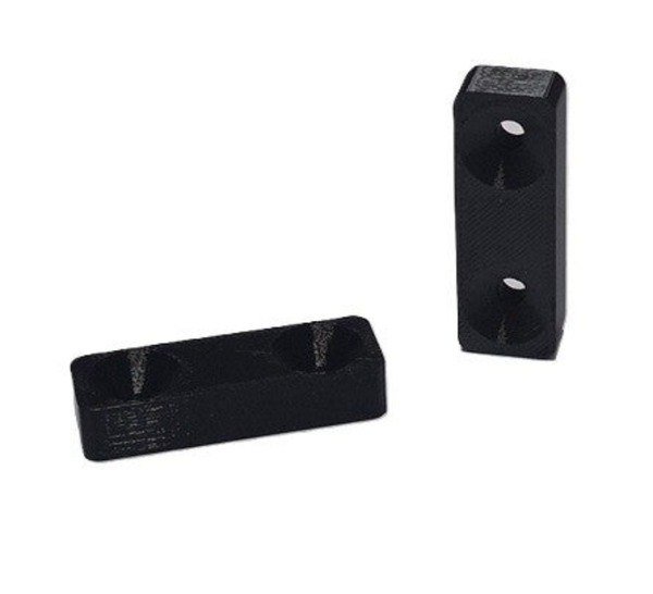Tafelverhoger SP kunststof zwart rechthoek 17x50mm - hoogte 10mm - per stuk