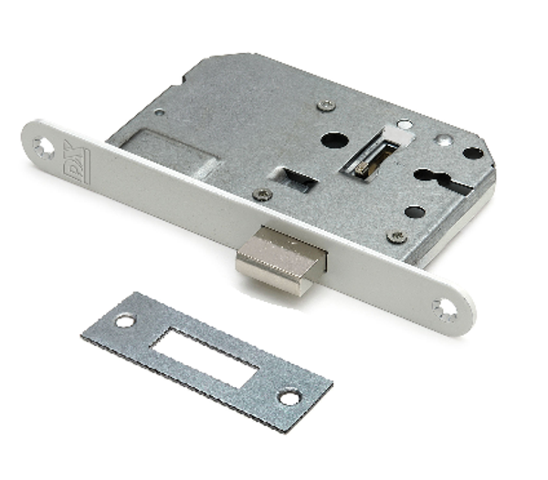 Kastslot klavier ronde voorplaat wit