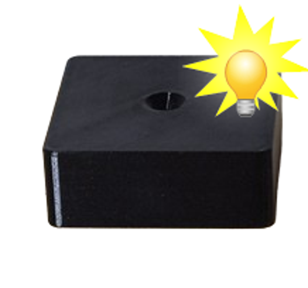 Tafelverhoger kunststof hoogte 30mm - vierkant / rechthoek - 💡 Kies je eigen maat