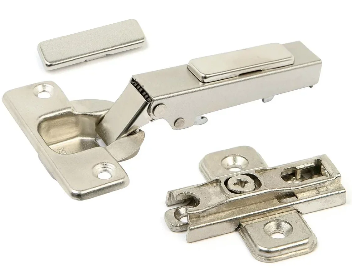 Potscharnier push-to-open Mesuco 143 volledig opdek opschroefbaar 48 mm