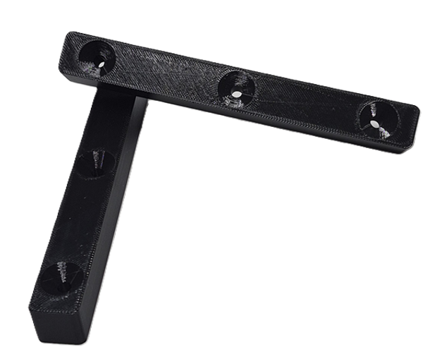 Tafelverhoger SPM kunststof zwart 140x18x18mm - per stuk