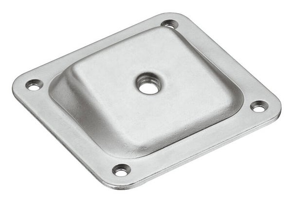 Bevestigingsplaat schuin voor meubelvoeten - 68x68mm