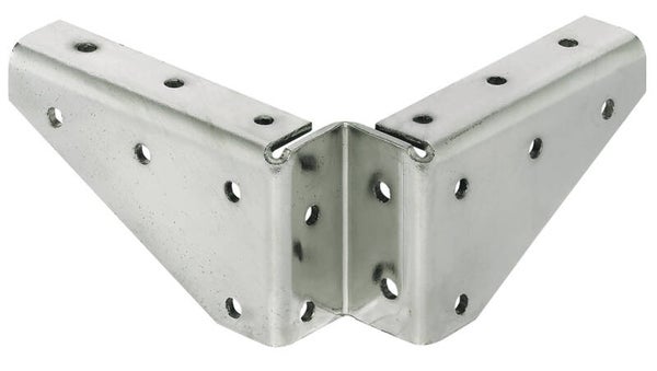 Tafelhoekplaat met schroefgaten zijkant - 125x125x54mm