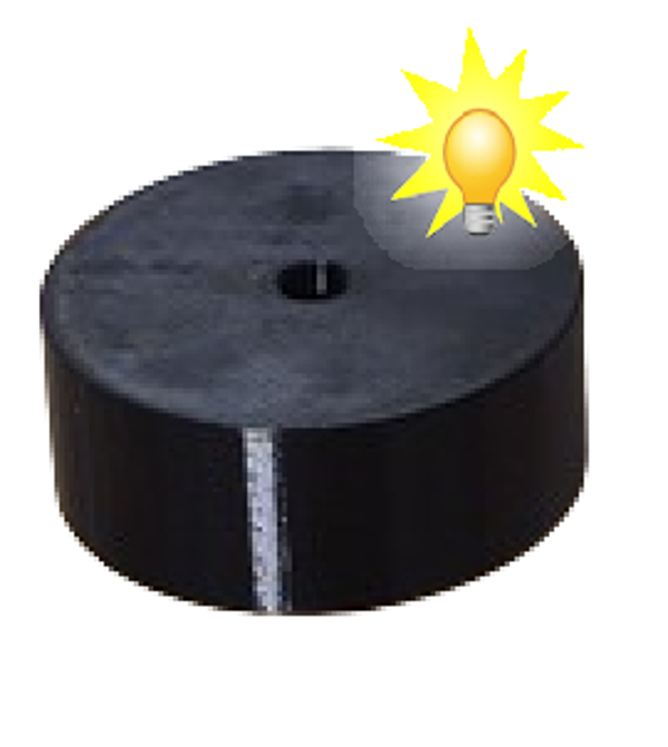 Tafelverhoger kunststof hoogte 30mm - rond💡 Kies je eigen maat