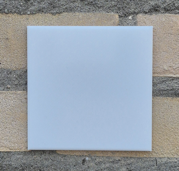 Afdekrozet kunststof vierkant zonder gat - op maat gemaakt