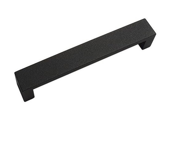 Metalen handgreep - Manhattan - mat zwart - structuur - 192mm