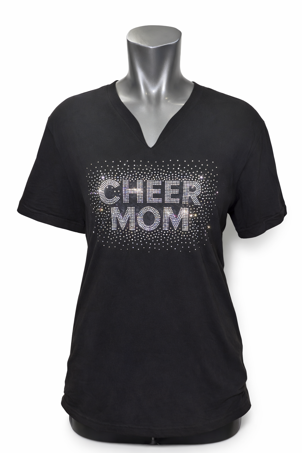 Cheer Mom Rhinestone Tee