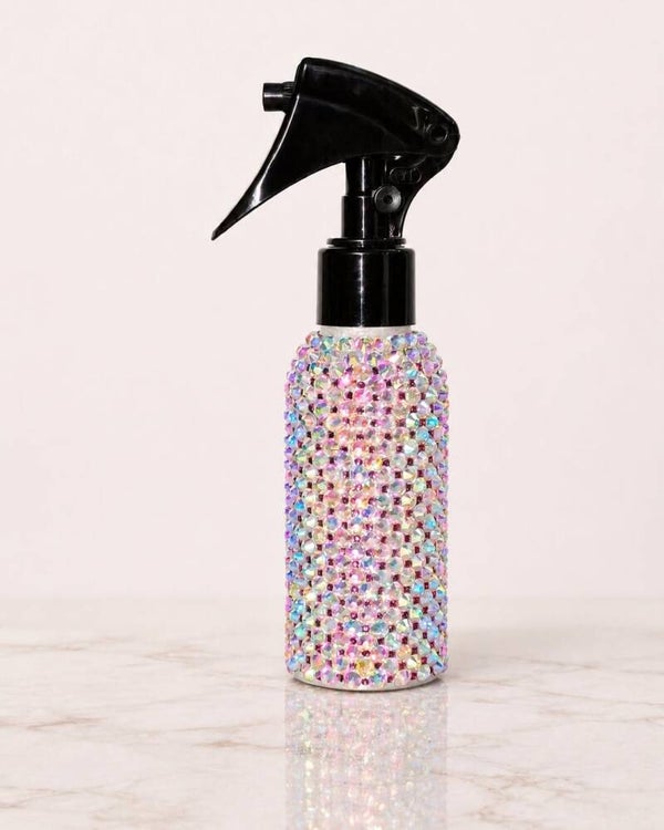 Sparkle & Spray: 8 oz Rhinestone Stainless Steel Spray Bottle