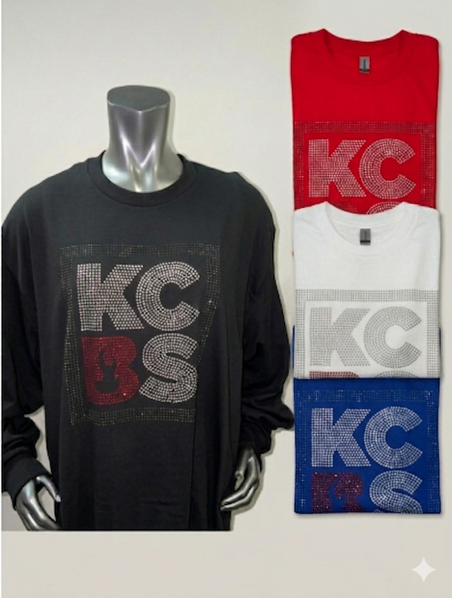 Official Kansas City BBQ Society (KCBS) Rhinestone Logo Shirt