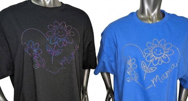 Mama Flower Rhinestone Shirt