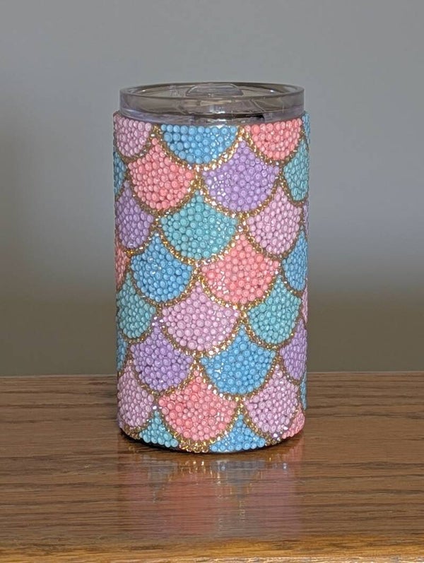 Mermaid Scales rhinestone Tumbler