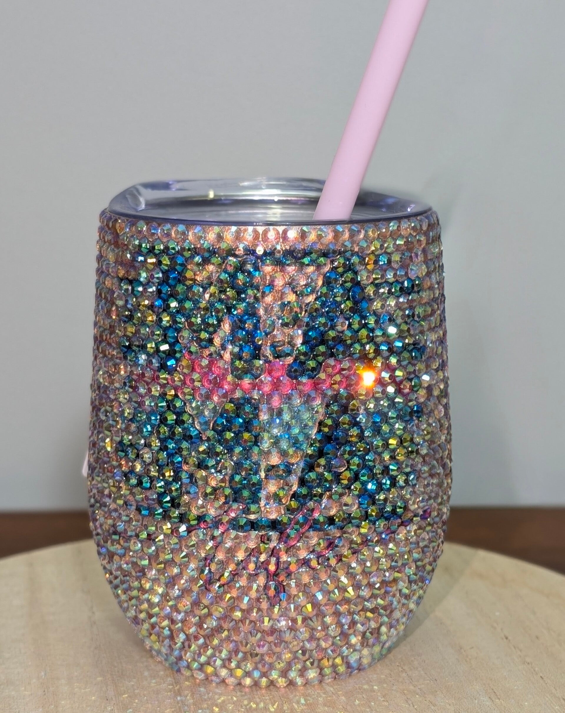 "MAMA" rhinestone tumbler