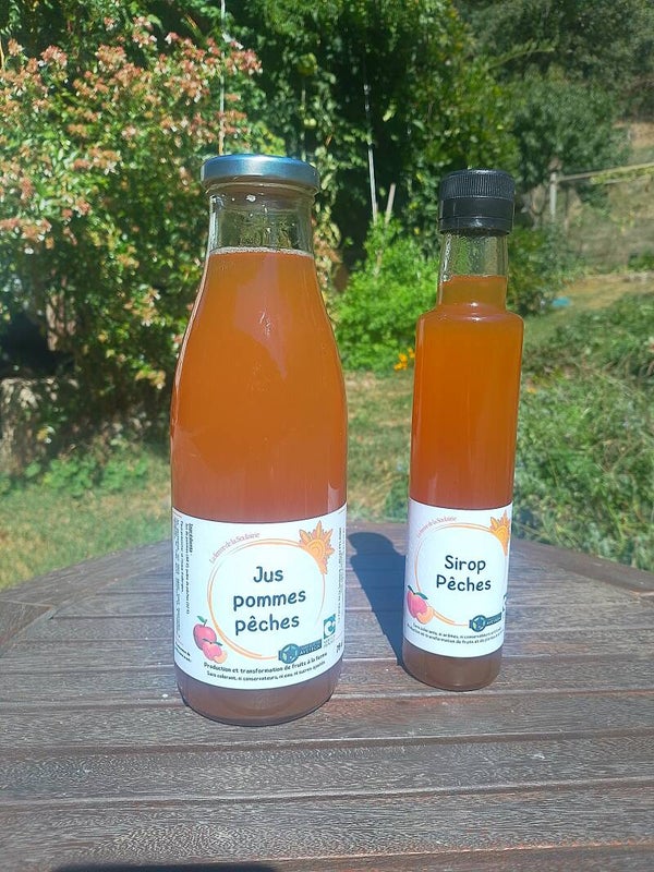 Jus pomme et pêche 75cl