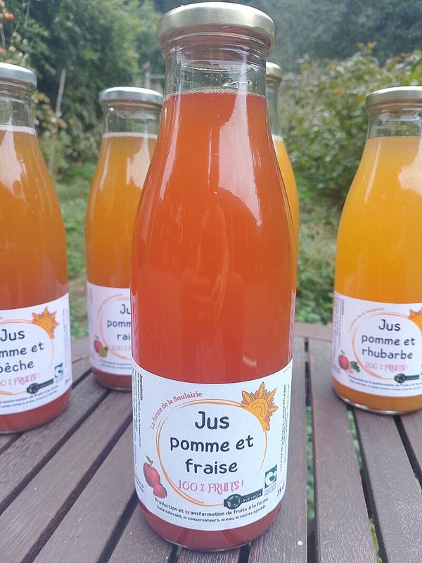 Jus pomme et fraise 75 cl