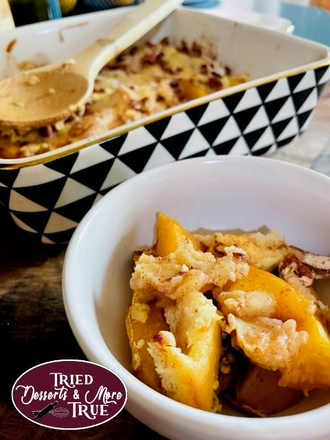 Peach Pecan Cobbler / Desserts / RECIPES | dontweightup