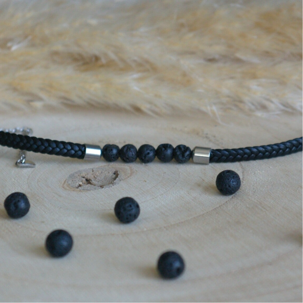 "Ancrage volcanique" Pierre de lave - 6mm