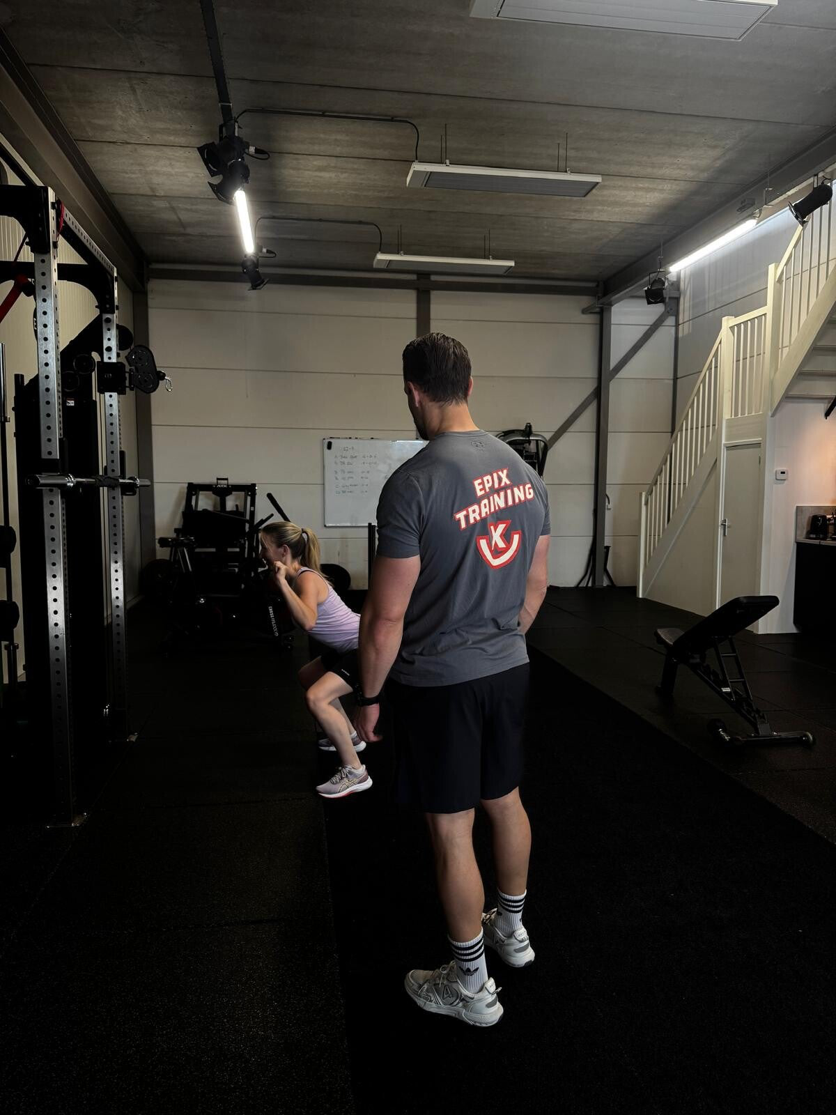 Stefan geeft personal training bij EPIX Training
