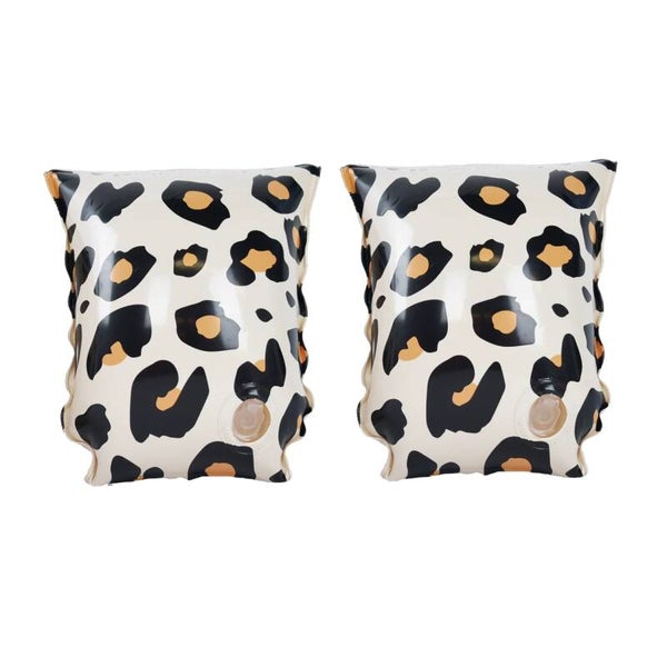 Beige Panterprint Zwembandjes 2-6 jaar