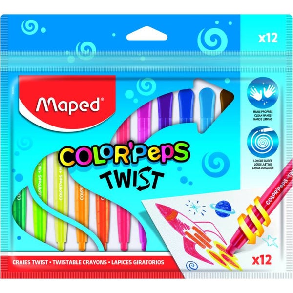 Twist draaibare wasco krijtjes