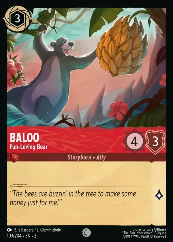 Baloo Fun-Loving Bear 103/204 Rise of the Floodborn