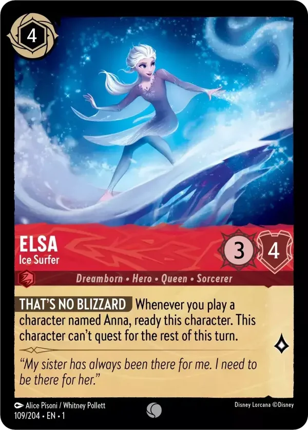 Elsa Ice Surfer 109/204 The First Chapter