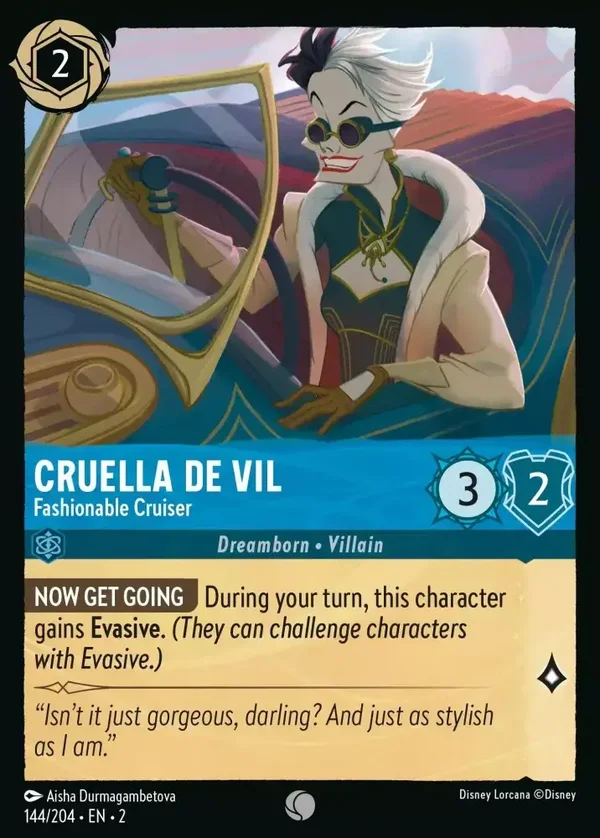 Cruella De Vil Fashionable Cruiser 144/204 Rise of the Floodborn
