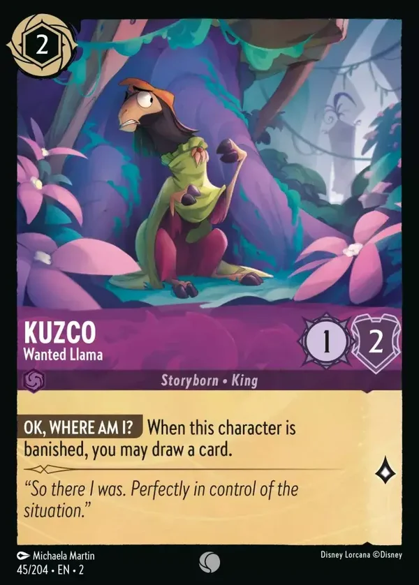 Kuzco Wanted Llama 45/204 Rise of the Floodborn