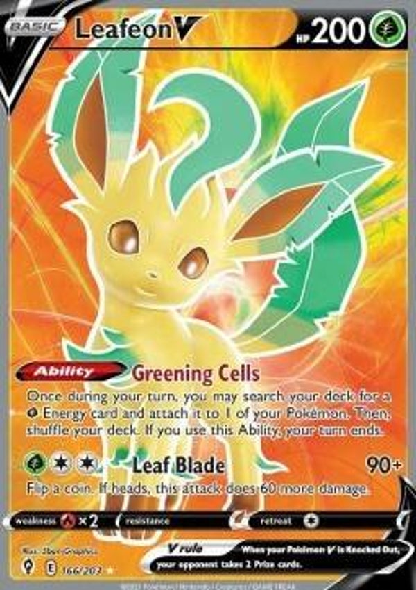 Leafeon V 166/203 Evolving Skies