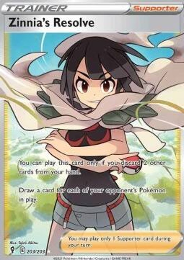 Zinnia's Resolve 203/203 Evolving Skies