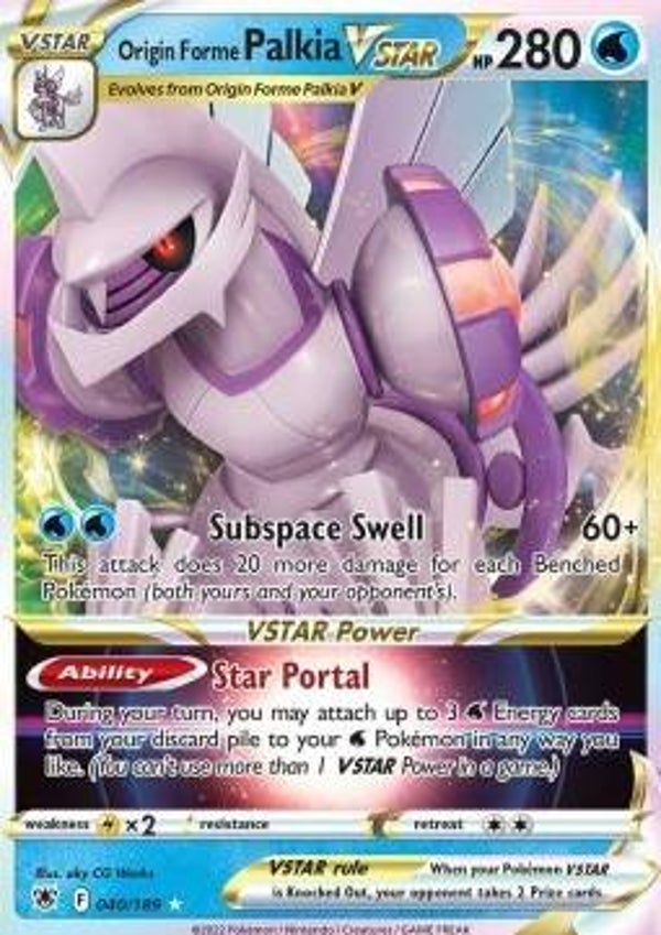 Origin Forme Palkia Vstar 040/189 Astral Radiance