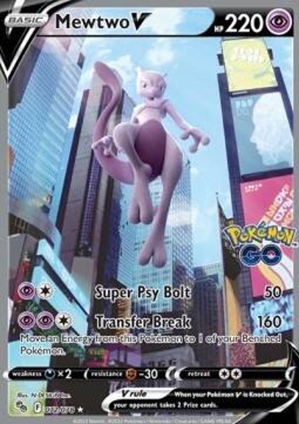 Mewtwo V 072/078 Pokemon Go